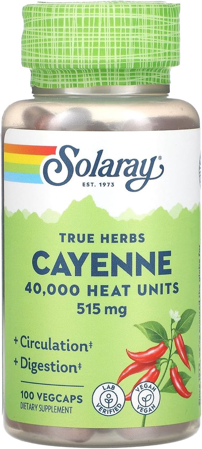 CAYENNE 40,000 HU 515 MG, Size: 100 VEGCAPS