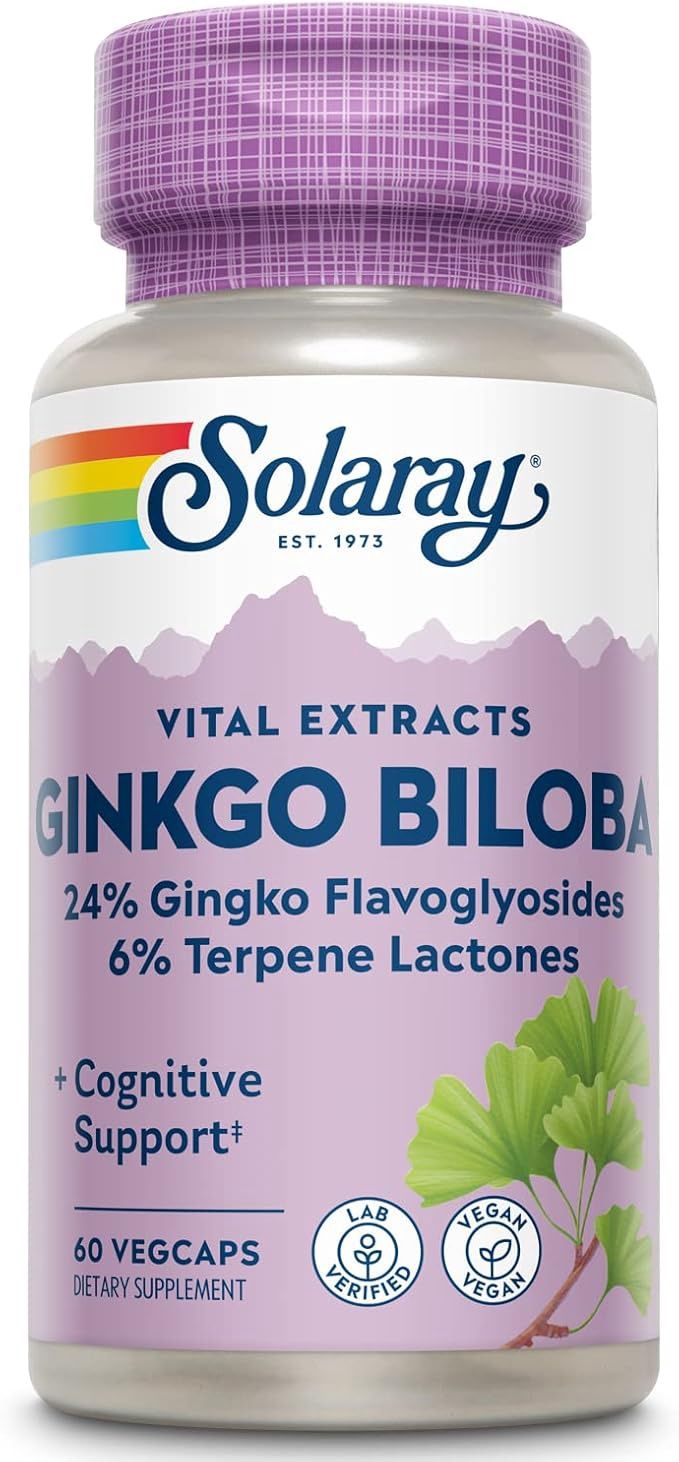 GINKGO BILOBA 60 MG, Size: 60 VEGCAPS