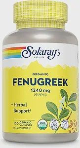 ORGANIC FENUGREEK 1240 MG, Size: 100 ORGCAPS