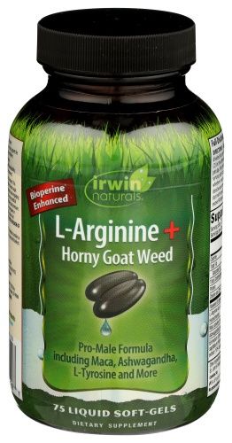 L-ARGININE+ HORNY GOAT, Size: 75 SOFTGELS
