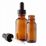 EMPTY AMBER GLASS BOTTLE WITH DROPPER, Size: 1 FL OZ