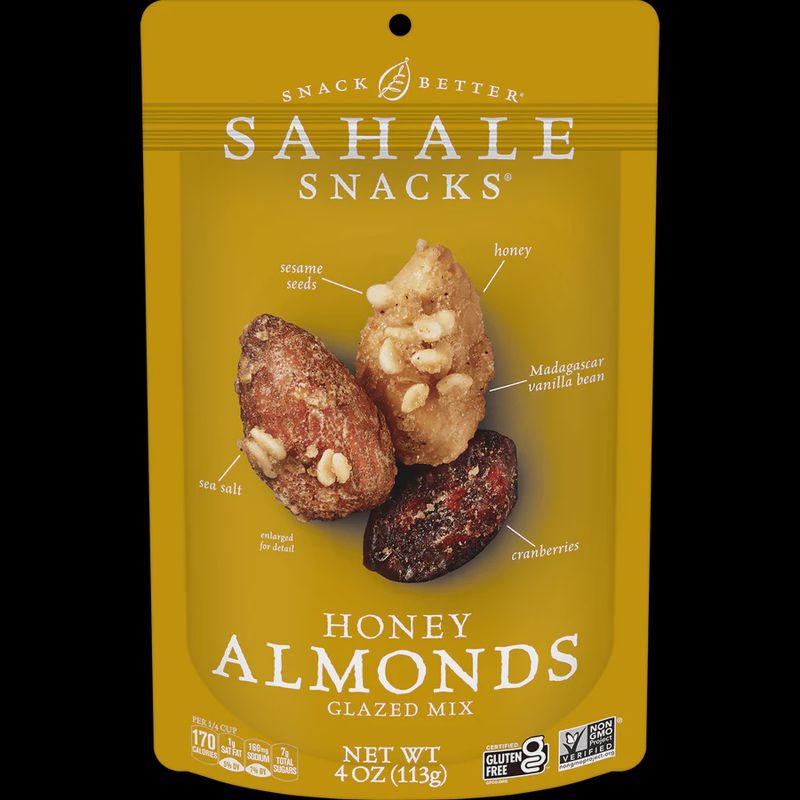 SAHALE HONEY ALMOND  GLAZED MIX 4 OZ
