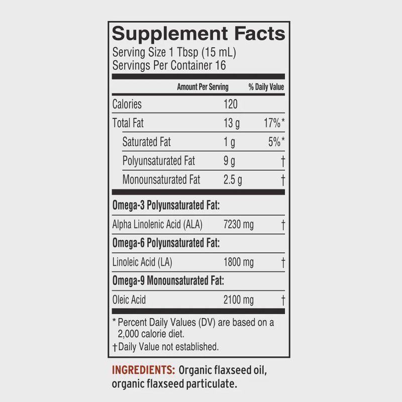 ORGANIC LIGNAN FLAX OIL