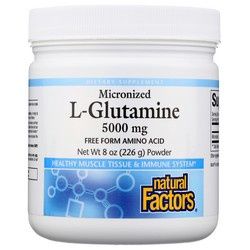 MICRONIZED L-GLUTAMINE POWDER 5000 MG, Size: 8 OZ