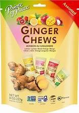 GINGER CHEWS ASSORTED, Size: 8 OZ
