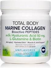 TOTAL BODY MARINE COLLAGEN UNFLAVORED, Size: 4.8 OZ