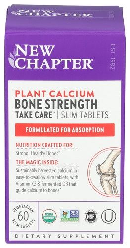 PLANT CALCIUM BONE STRENGTH TAKE CARE, Size: 60 VEG SLIM TABS