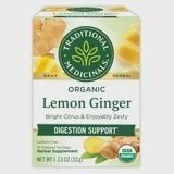 ORGANIC LEMON GINGER, Size: 16 BAGS