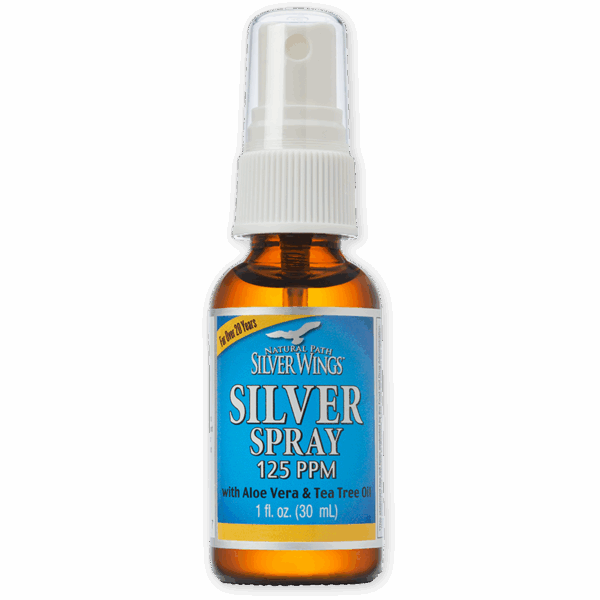 COLLOIDAL SILVER SPRAY WITH TEA TREE &amp; ALOE, Size: 1 FL OZ