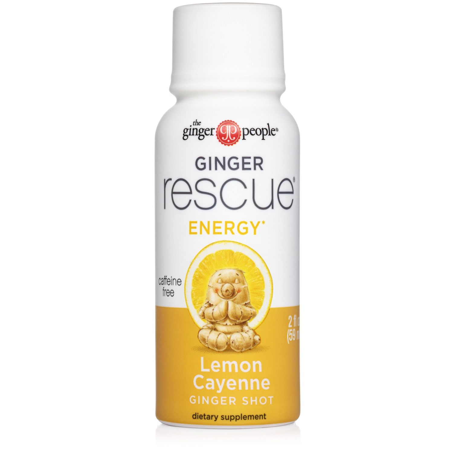 GINGER RESCUE® GINGER SHOTS – LEMON &amp; CAYENNE – ENERGY, Size: 2 FL OZ