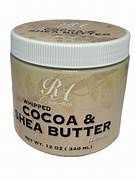 WHIPPED COCOA &amp; SHEA BUTTER UNSCENTED, Size: 12 OZ