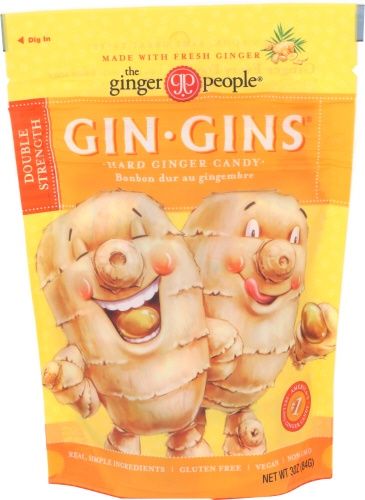 GIN-GINS HARD GINGER CANDY DOUBLE STRENGTH, Size: 3 OZ