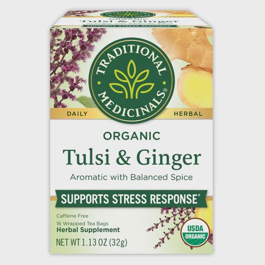 ORGANIC TULSI WITH GINGER, Size: 16 BAGS