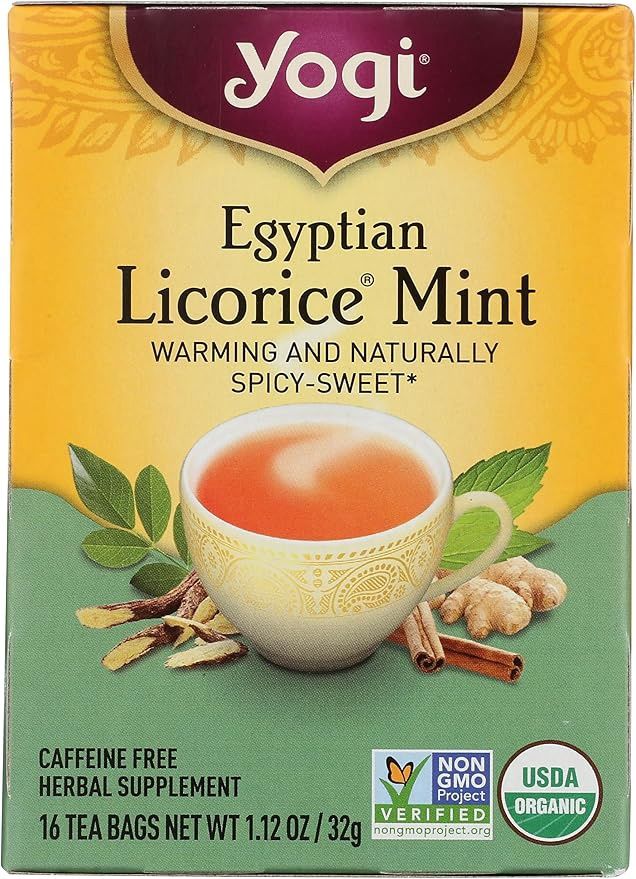 EGYPTIAN LICORICE MINT TEA, Size: 16 BAGS