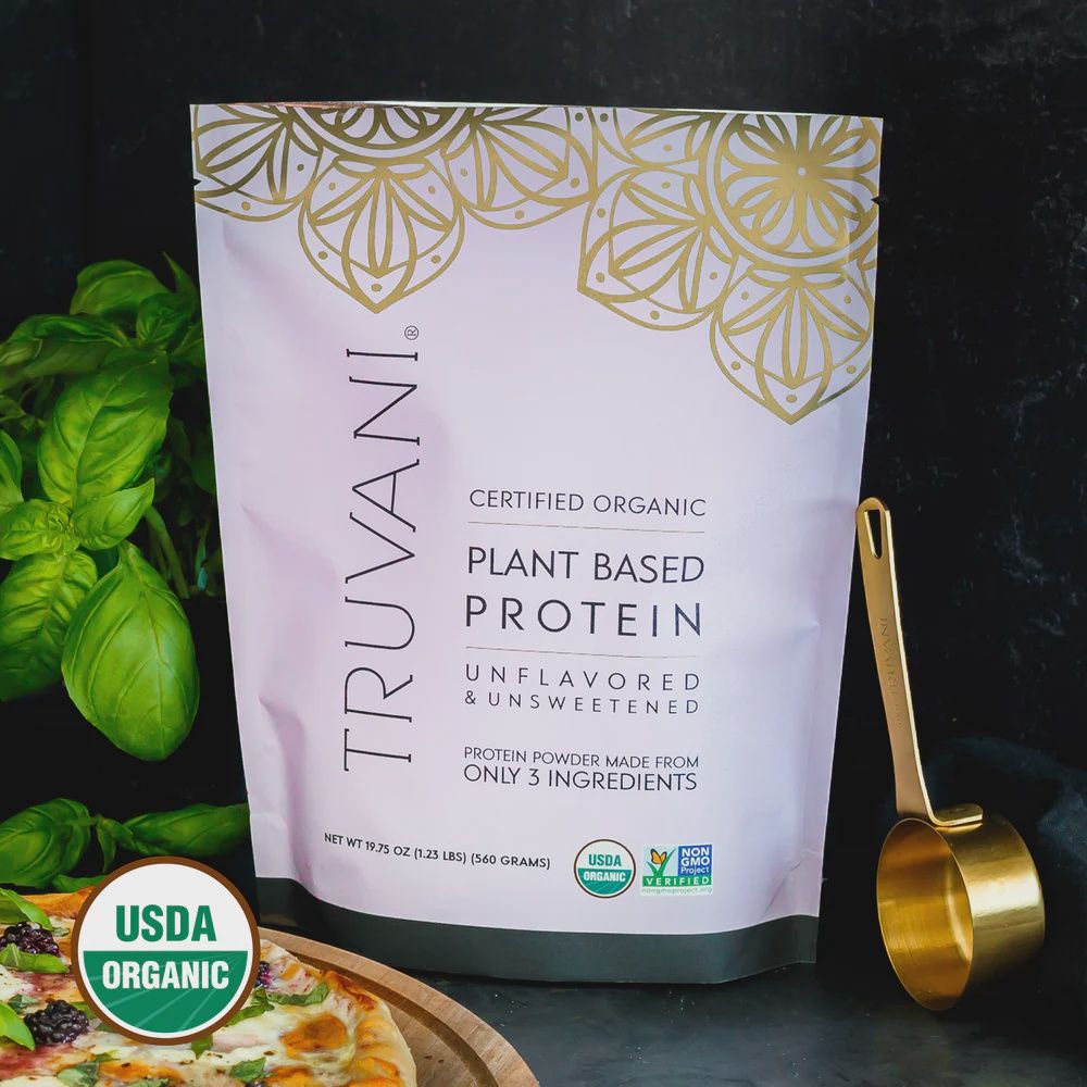 CERTIFIED ORGANIC PLANT BASED PROTEIN UNFLAVORED, Size: 19.75 OZ