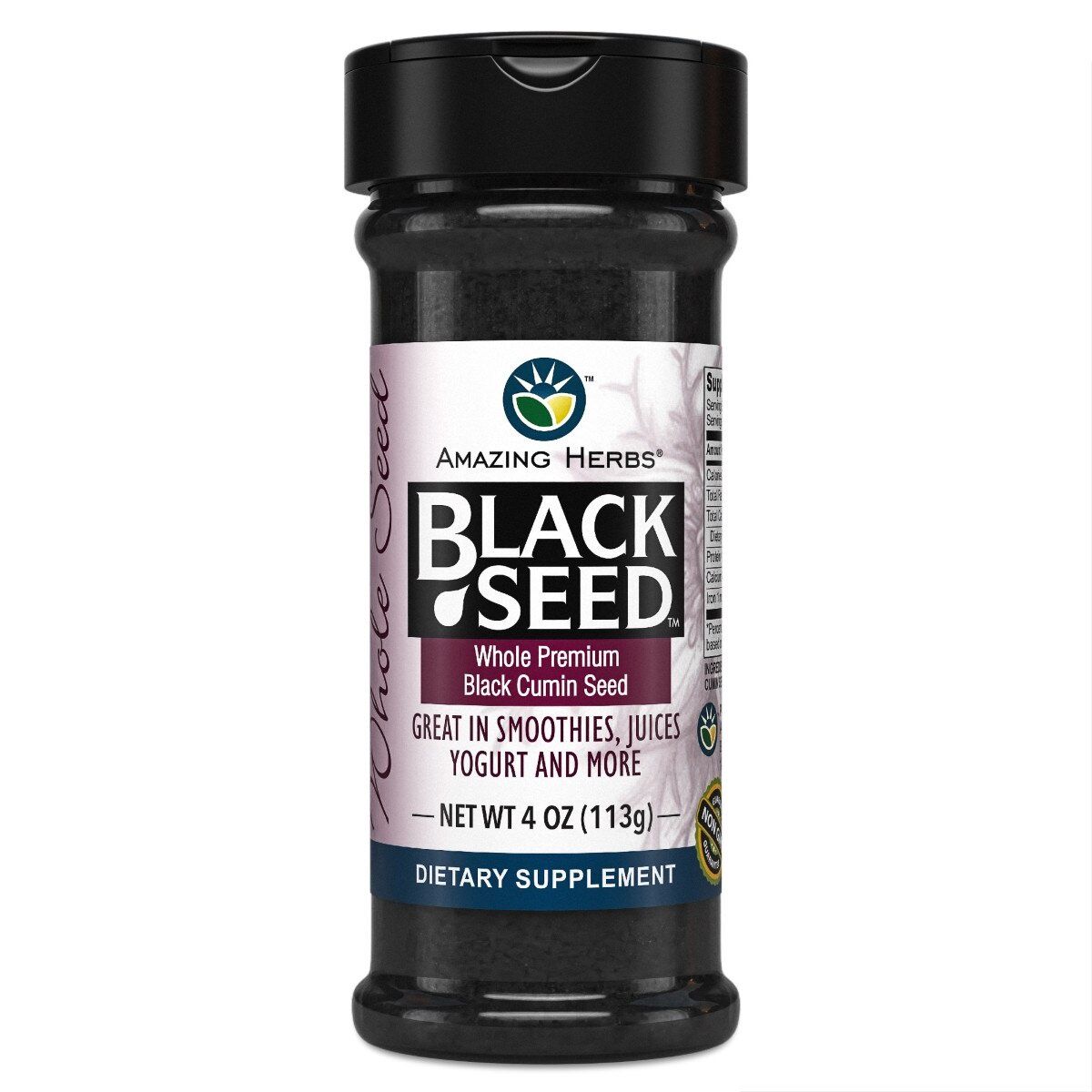 WHOLE BLACK CUMIN SHAKER, Size: 4 OZ