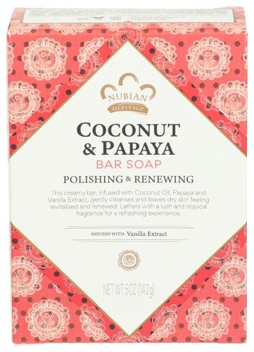 COCONUT &amp; PAPAYA SOAP BAR, Size: 5 OZ