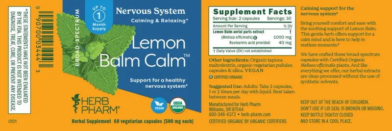 LEMON BALM CALM