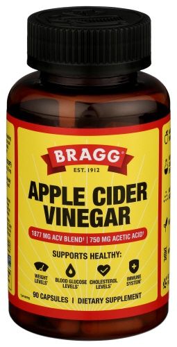 APPLE CIDER VINEGAR 750 MG, Size: 90 CAPS