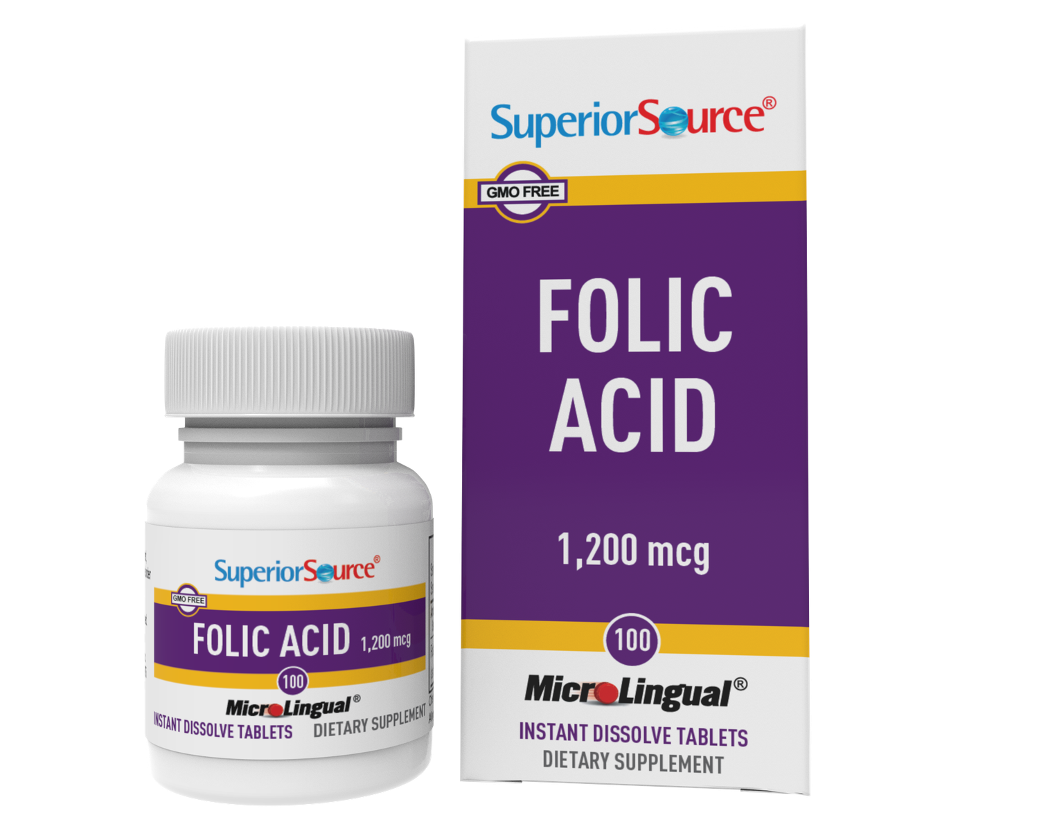 FOLIC ACID 1200 MCG, Size: 100 DISSOLVE TABS