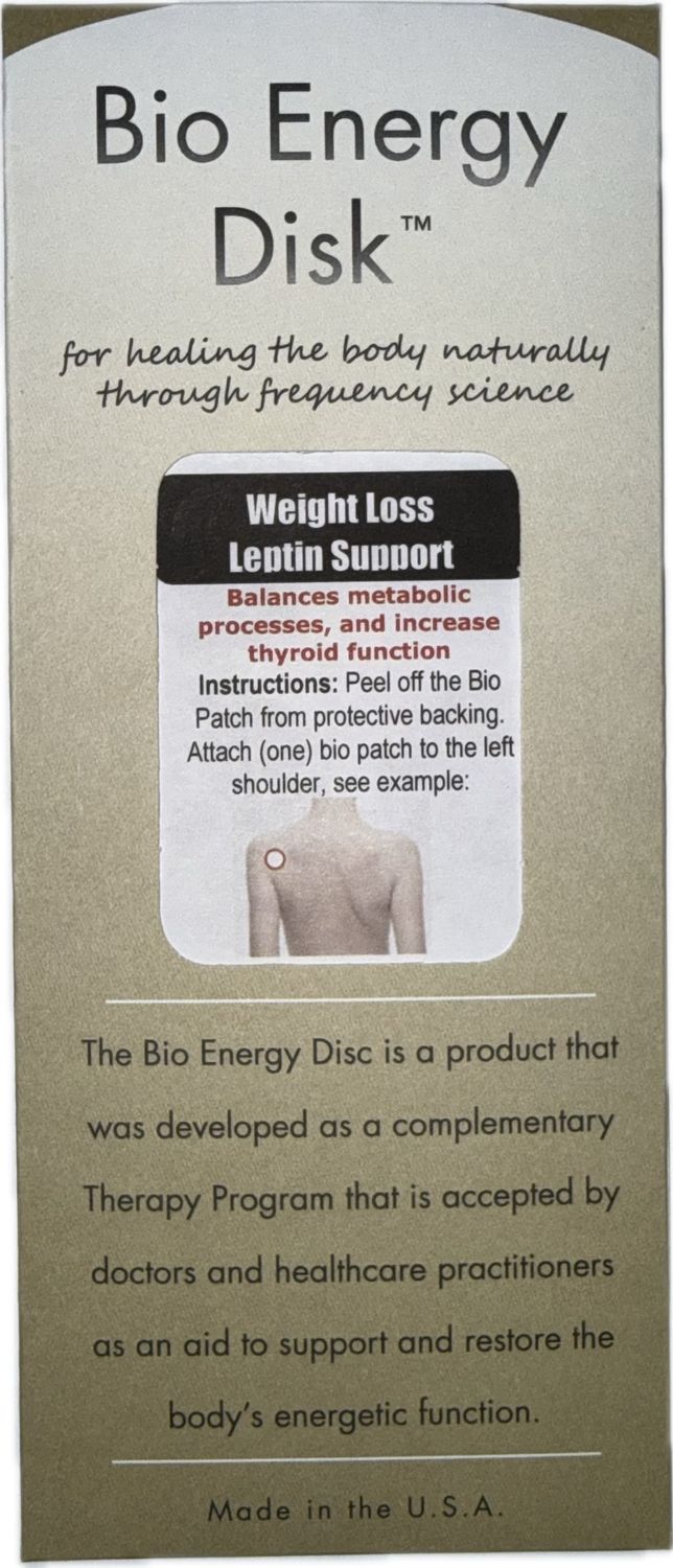 WEIGHT LOSS LEPTIN BIO-DISK PATH, Size: 10 PATCHES
