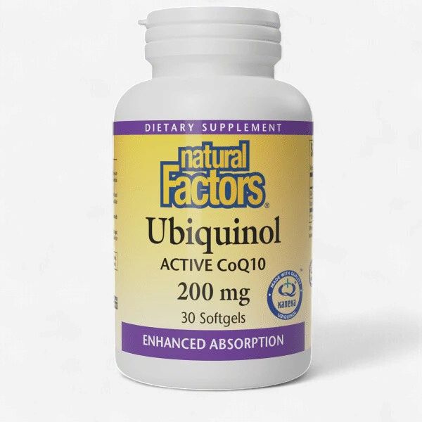 UBIQUINOL ACTIVE COQ10 200 MG, Size: 30 SOFTGELS