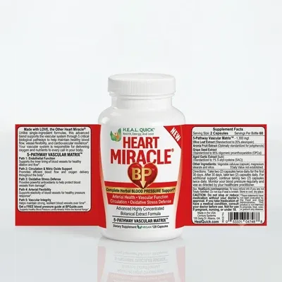 HEART MIRACLE BLOOD PRESSURE, Size: 120 VCAPS