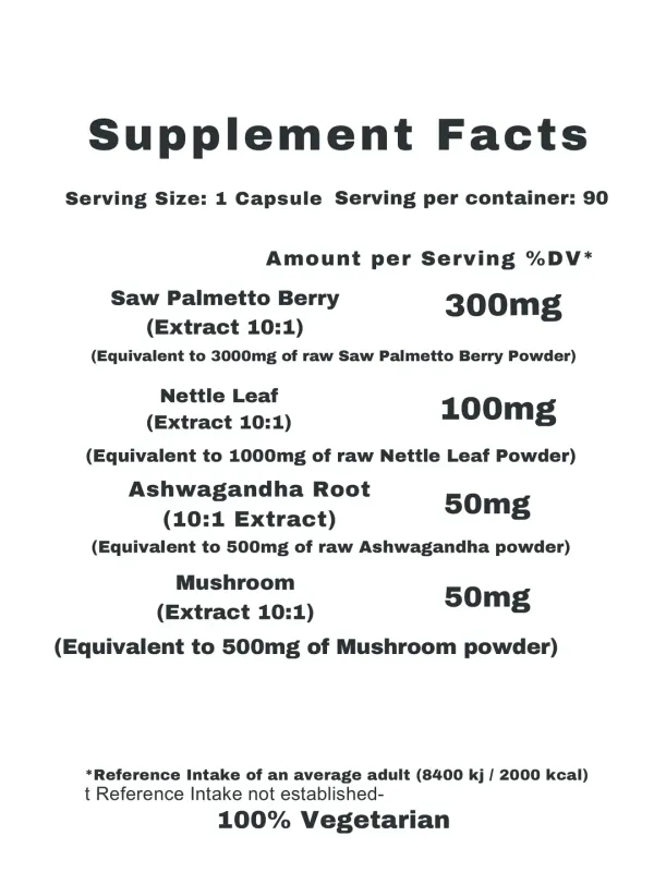 SAW PALMETTO CAPSULES EXTRA ENERGY
