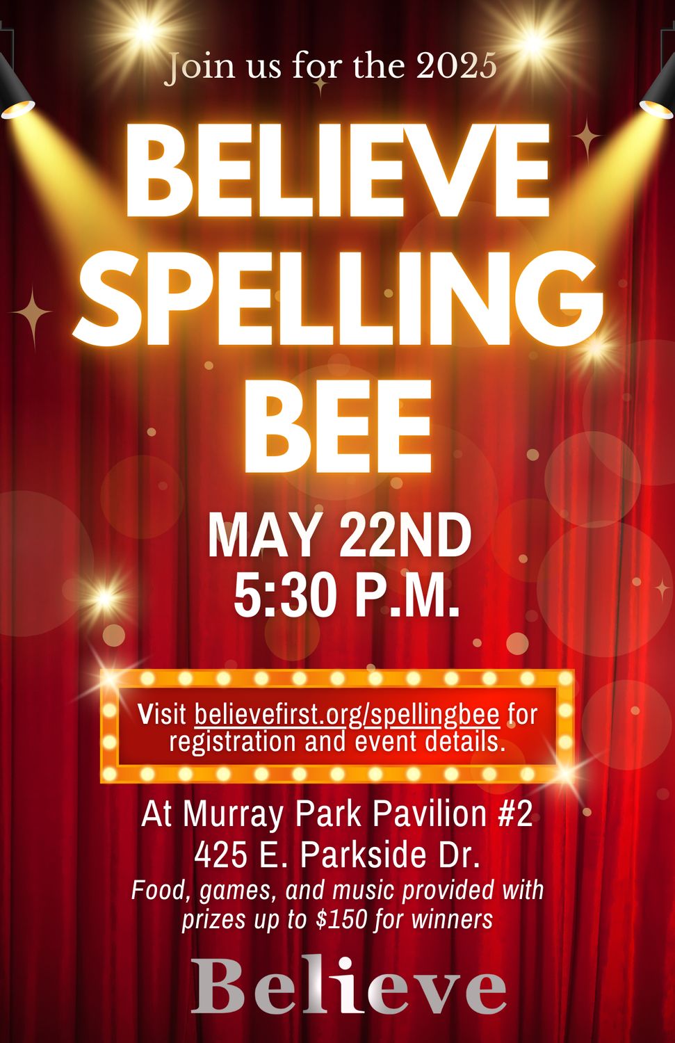 Spelling Bee Entry - One Person