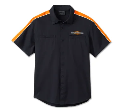 Chemise à manches courtes Stacked Bar &amp; Shield pour hommes
