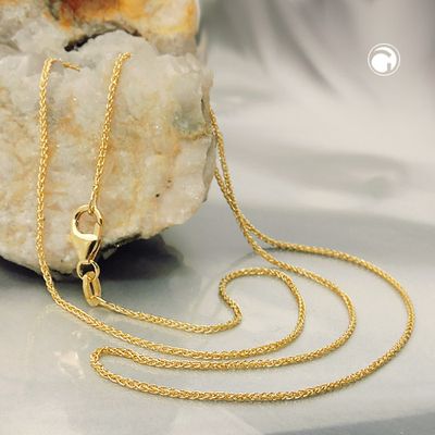 Kette 1,1mm Zopfkette 9Kt GOLD 45cm Kette 1,1mm Zopfkette 9Kt GOLD 45cm