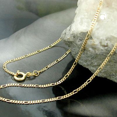 Kette 1,6mm Figarokette 9Kt GOLD 42cm Kette 1,6mm Figarokette 9Kt GOLD 42cm