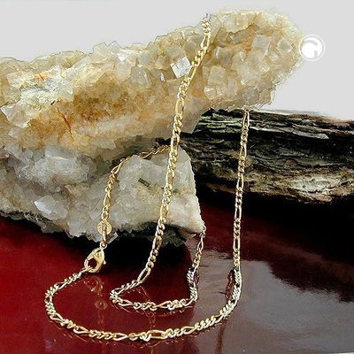 Kette 1,4mm Figarokette 14Kt GOLD 50cm Kette 1,4mm Figarokette 14Kt GOLD 50cm
