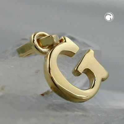 Anhänger 8x6mm Buchstabe G glänzend 9Kt GOLD Anhänger 8x6mm Buchstabe G glänzend 9Kt GOLD