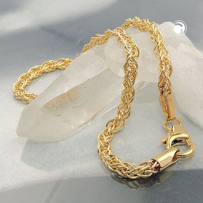 Armband 3mm Fantasie 9Kt GOLD 19cm Armband 3mm Fantasie 9Kt GOLD 19cm