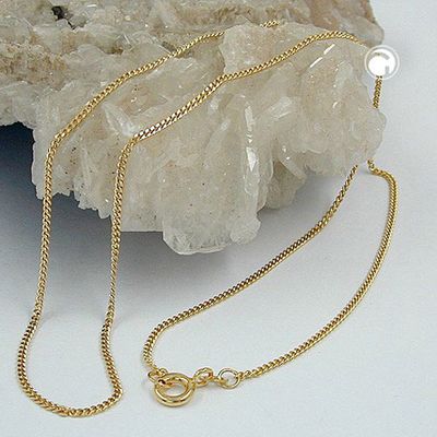 Kette 1,3mm Panzerkette 9Kt GOLD 45cm Kette 1,3mm Panzerkette 9Kt GOLD 45cm