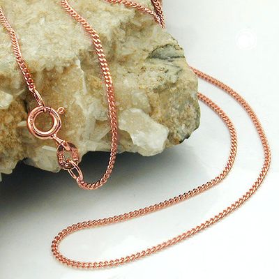 Kette Panzerkette 1mm 14Kt Rotgold 50cm Kette Panzerkette 1mm 14Kt Rotgold 50cm