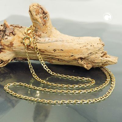 Kette 2mm Stegpanzer glänzend 9Kt GOLD 45cm Kette 2mm Stegpanzer glänzend 9Kt GOLD 45cm