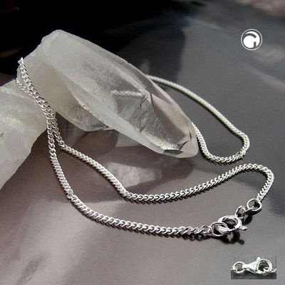 Kette 1,7mm Flachpanzerkette 2x diamantiert Silber 925 60cm Kette 1,7mm Flachpanzerkette 2x diamantiert Silber 925 60cm