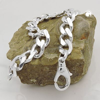 Armband 11x2mm Weitpanzer Silber 925 23cm Armband 11x2mm Weitpanzer Silber 925 23cm