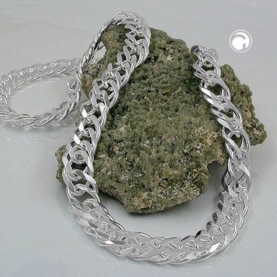 Kette 11x3,5mm Zwillingspanzer Silber 925 55cm Kette 11x3,5mm Zwillingspanzer Silber 925 55cm