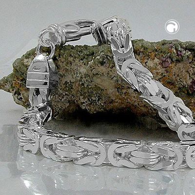 Armband 6x6mm Königskette vierkant glänzend Silber 925 ca. 21cm Armband 6x6mm Königskette vierkant glänzend Silber 925 ca. 21cm