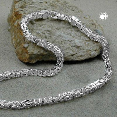 Kette 6x6mm Königskette vierkant glänzend Silber 925 80cm Kette 6x6mm Königskette vierkant glänzend Silber 925 80cm