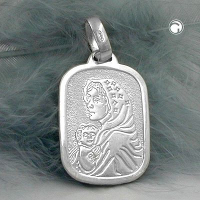 Anhänger 21x15mm Maria mit Jesuskind Silber 925 Anhänger 21x15mm Maria mit Jesuskind Silber 925