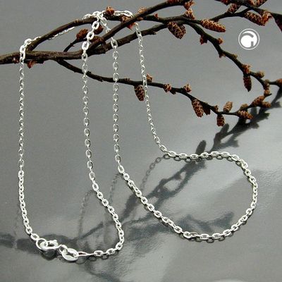 Kette 1mm Ankerkette Silber 925 42cm Kette 1mm Ankerkette Silber 925 42cm