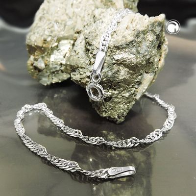 Armband 2mm Singapurkette Silber 925 19cm Armband 2mm Singapurkette Silber 925 19cm