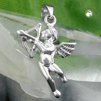 Anhänger 20x14mm Engel rhodiniert Silber 925 Anhänger 20x14mm Engel rhodiniert Silber 925