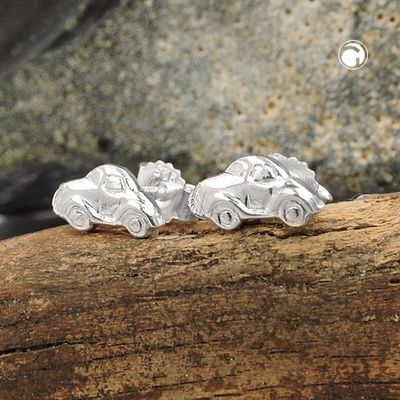 Ohrstecker Ohrring 4x9mm kleines Auto glänzend Silber 925 Ohrstecker Ohrring 4x9mm kleines Auto glänzend Silber 925