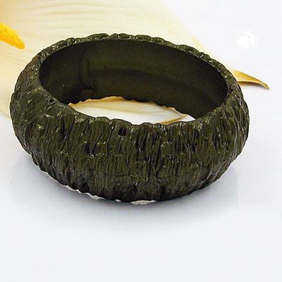 Armreif 87x28mm Borke oliv-metallic Armreif 87x28mm Borke oliv-metallic