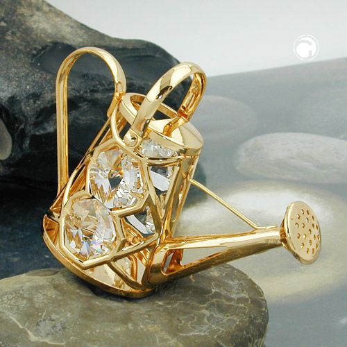 Tischdekoration Gießkanne 58x80mm mit Glas-Steinen Tischdekoration Gießkanne 58x80mm mit Glas-Steinen